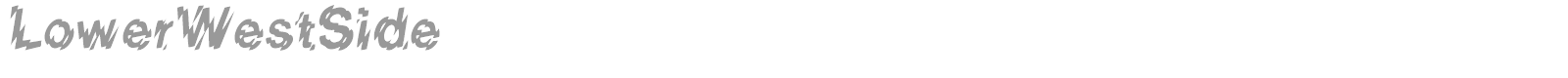 LowerWestSide font preview